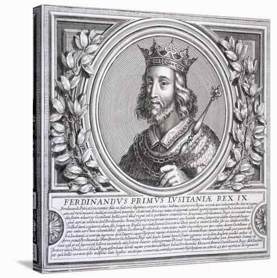 Ferdinand I of Portugal (Litho)-null-Stretched Canvas