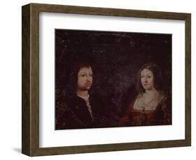 Ferdinand Ii of Aragon and Isabella I of Castile-Spanish School-Framed Giclee Print