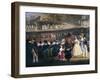 Ferdinand II on Train During Maiden Voyage of Naples-Portici Railway, October 4, 1839-Salvatore Fergola-Framed Giclee Print