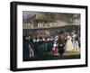 Ferdinand II on Train During Maiden Voyage of Naples-Portici Railway, October 4, 1839-Salvatore Fergola-Framed Giclee Print