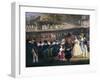 Ferdinand II on Train During Maiden Voyage of Naples-Portici Railway, October 4, 1839-Salvatore Fergola-Framed Giclee Print