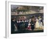 Ferdinand II on Train During Maiden Voyage of Naples-Portici Railway, October 4, 1839-Salvatore Fergola-Framed Giclee Print