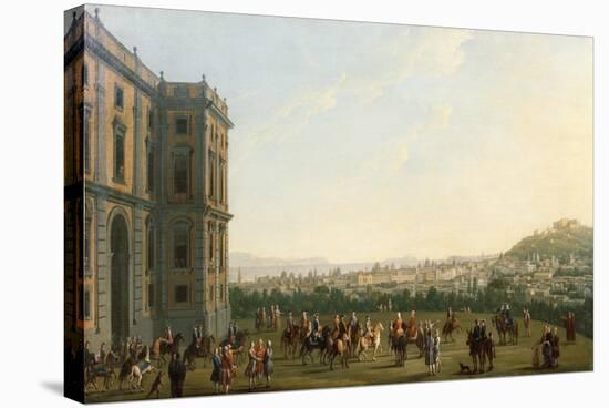 Ferdinand IV at the Royal Palace of Capodimonte in Naples, Ca 1762-Antonio Joli-Stretched Canvas