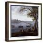 Ferdinand IV Hunting Coots on Lake Fusaro-Jacob Philipp Hackert-Framed Giclee Print