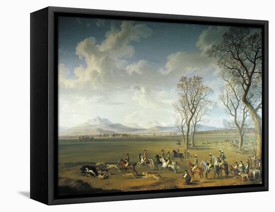 Ferdinand IV Hunting Wild Boar on the Cassano Estate-null-Framed Stretched Canvas