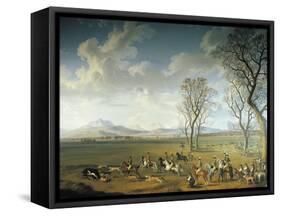 Ferdinand IV Hunting Wild Boar on the Cassano Estate-null-Framed Stretched Canvas