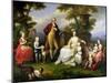 Ferdinand IV King of Naples, and His Family-Angelica Kauffmann-Mounted Giclee Print
