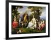 Ferdinand IV King of Naples, and His Family-Angelica Kauffmann-Framed Giclee Print