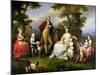 Ferdinand IV King of Naples, and His Family-Angelica Kauffmann-Mounted Giclee Print