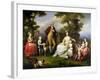 Ferdinand IV King of Naples, and His Family-Angelica Kauffmann-Framed Giclee Print