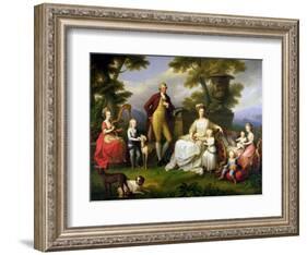 Ferdinand IV King of Naples, and His Family-Angelica Kauffmann-Framed Giclee Print