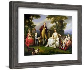 Ferdinand IV King of Naples, and His Family-Angelica Kauffmann-Framed Giclee Print