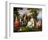 Ferdinand IV King of Naples, and His Family-Angelica Kauffmann-Framed Giclee Print
