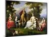 Ferdinand IV King of Naples, and His Family-Angelica Kauffmann-Mounted Giclee Print