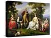 Ferdinand IV King of Naples, and His Family-Angelica Kauffmann-Stretched Canvas