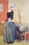 Dutch Girl Cooking, from 'L'Estampe Moderne', Published Paris 1897-99-Ferdinand-Jean Luigini-Laminated Giclee Print