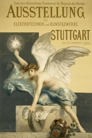 Poster for the Exhibition 'Elektrotechnik Und Kusntgewerbe', 1896