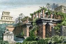 The Hanging Gardens of Babylon, from a Series of the "Seven Wonders of the World"-Ferdinand Knab-Giclee Print