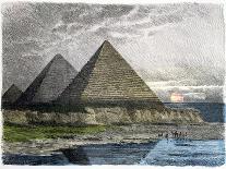 The Pyramids of Giza, from a Series of the "Seven Wonders of the World"-Ferdinand Knab-Giclee Print