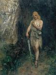 Thus it was that Parsifal began his pilgrimage, from 'The Stories of Wagner's Operas' by J. Walker-Ferdinand Leeke-Framed Giclee Print