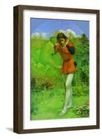 Ferdinand Lured by Ariel-John Everett Millais-Framed Art Print