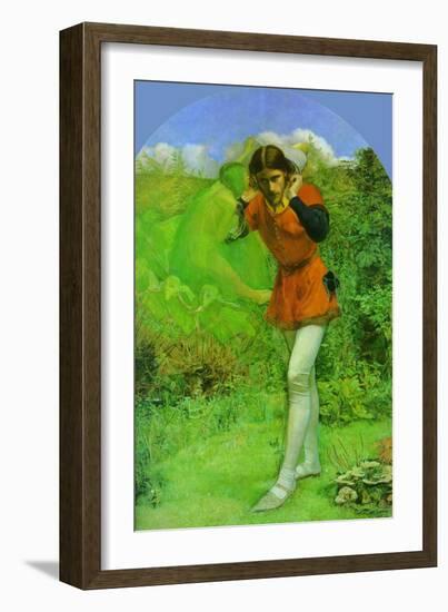 Ferdinand Lured by Ariel-John Everett Millais-Framed Art Print