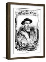 Ferdinand Magellan, 16th Century Portugese Navigator, 1868-null-Framed Giclee Print