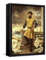 Ferdinand Magellan, Portuguese Navigator who Circumnavigated the Globe-Antonio Menendez-Framed Stretched Canvas