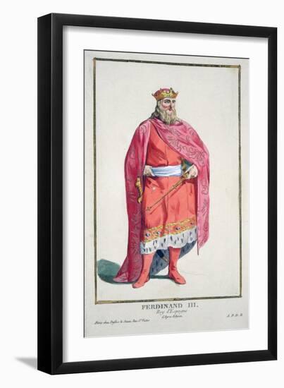 Ferdinand of Castile Y Leon (1217-52) from 'Receuil Des Estampes-Pierre Duflos-Framed Giclee Print