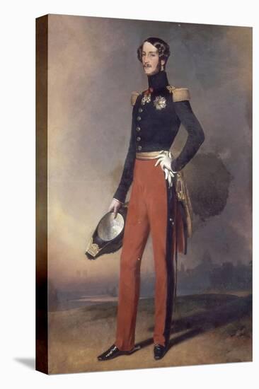 Ferdinand Philippe, duc d'Orléans (1810-1842), en uniforme d'officier général (portrait posthume)-Franz Xaver Winterhalter-Stretched Canvas