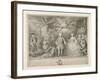 Ferdinand VI and queen Maria Barbara of Braganza with Scarlatti and the Italian castrato Farinelli-Jacopo Amigoni-Framed Giclee Print