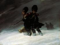 Grenadiers in the Snow-Ferdinand Von Rayski-Stretched Canvas