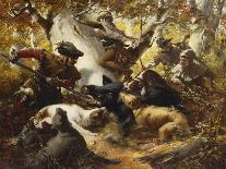 The Wild Boar Hunt-Ferdinand Wagner-Framed Giclee Print