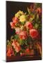 Ferdinand Waldmuller Still Life with Roses Art Print Poster-null-Mounted Poster