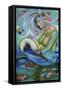 Fergierina the Mermaid-Sue Clyne-Framed Stretched Canvas