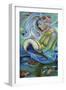 Fergierina the Mermaid-Sue Clyne-Framed Premium Giclee Print