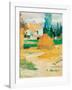 Ferme a Arles-Paul Gauguin-Framed Art Print