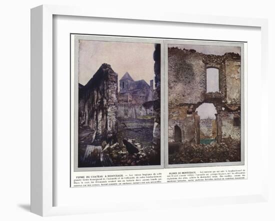 Ferme Du Chateau a Montceaux, Ruines De Montceaux-Jules Gervais-Courtellemont-Framed Premium Photographic Print