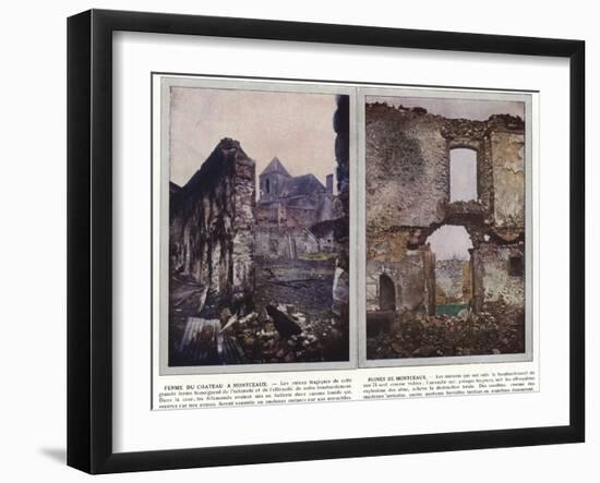 Ferme Du Chateau a Montceaux, Ruines De Montceaux-Jules Gervais-Courtellemont-Framed Photographic Print