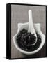 Fermented Black Beans in a Small Dish-Eising Studio - Food Photo and Video-Framed Stretched Canvas