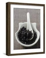 Fermented Black Beans in a Small Dish-Eising Studio - Food Photo and Video-Framed Photographic Print