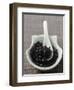 Fermented Black Beans in a Small Dish-Eising Studio - Food Photo and Video-Framed Photographic Print