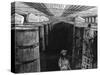 Fermenting Cellar in an American Brewery, 1885-null-Stretched Canvas