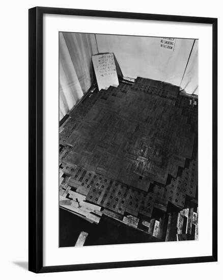 Fermi's Atomic Pile under Construction-null-Framed Photographic Print