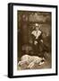 Fern Andra, German Actress, with Borzoi Dog-null-Framed Photographic Print