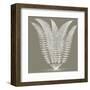 Fern (Burlap & Ivory)-Botanical Series-Framed Art Print