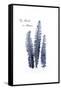 Fern Fronds Navy-Urban Epiphany-Framed Stretched Canvas