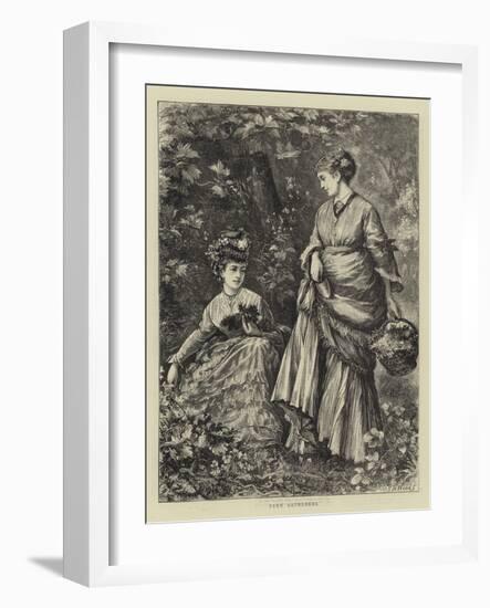 Fern Gatherers-Henry Woods-Framed Giclee Print