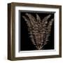 Fern (on black)-Botanical Series-Framed Giclee Print