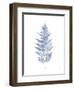 Fern Print I Blue No Shiplap-Moira Hershey-Framed Art Print